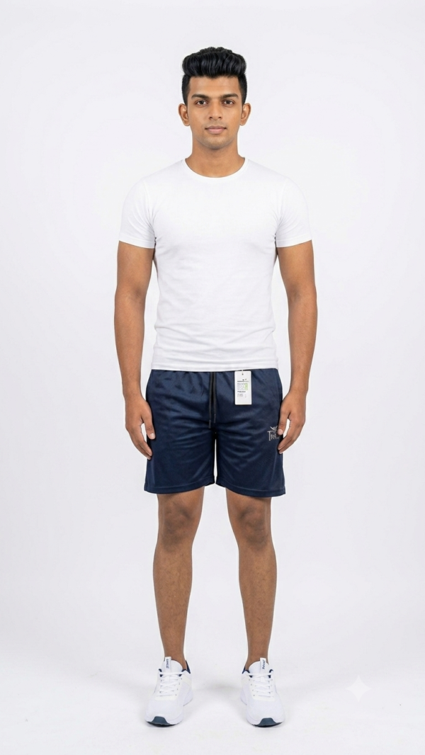 TrueTry Men's 4-Way Lycra Stretch Polyester Sports & Casual Shorts
