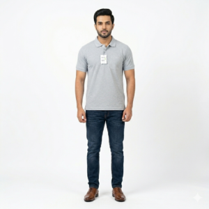 MENS COTTEN POLO T SHIRT \True Try Premium 100% Cotton T-Shir