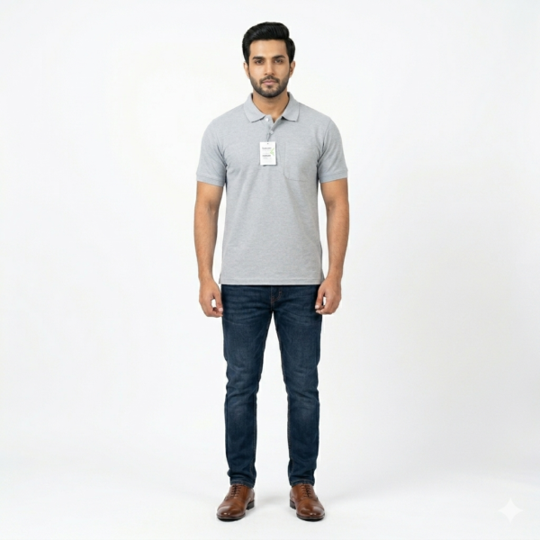 MENS COTTEN POLO T SHIRT \True Try Premium 100% Cotton T-Shir