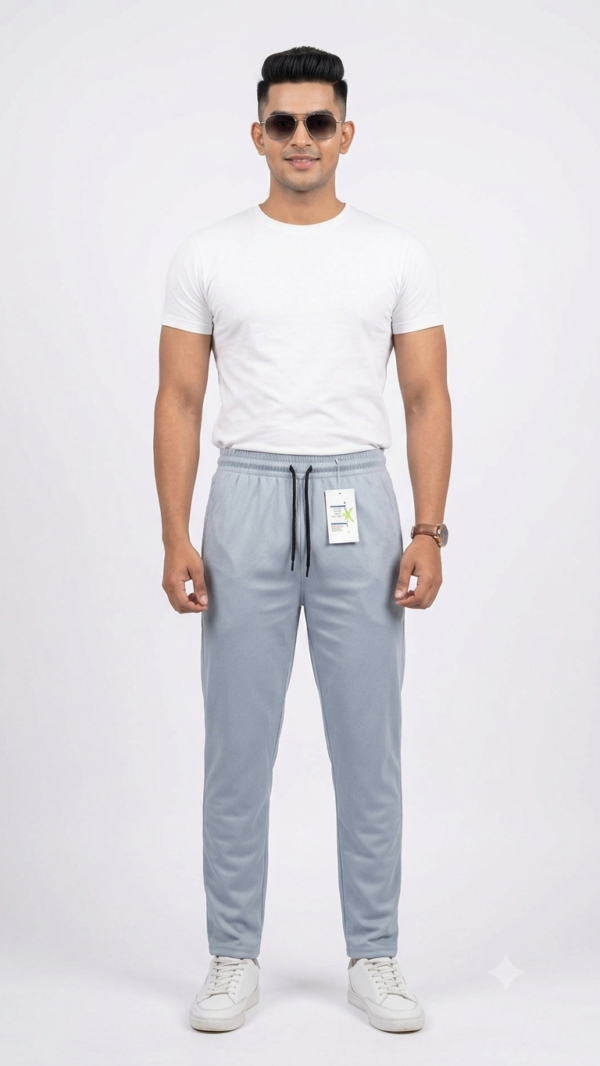 TrueTry Men's 4-Way Lycra Stretch Track Pants