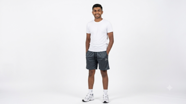 TrueTry Men's 4-Way Lycra Stretch Polyester Sports & Casual Shorts