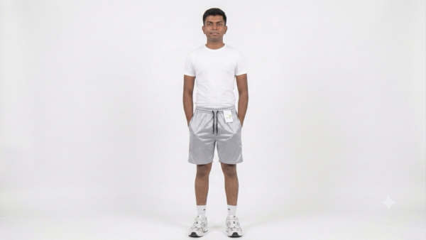 TrueTry Men's 4-Way Lycra Stretch Polyester Sports & Casual Shorts