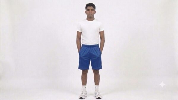 TrueTry Men's 4-Way Lycra Stretch Polyester Sports & Casual Shorts
